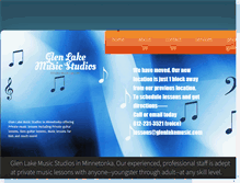 Tablet Screenshot of glenlakemusic.com